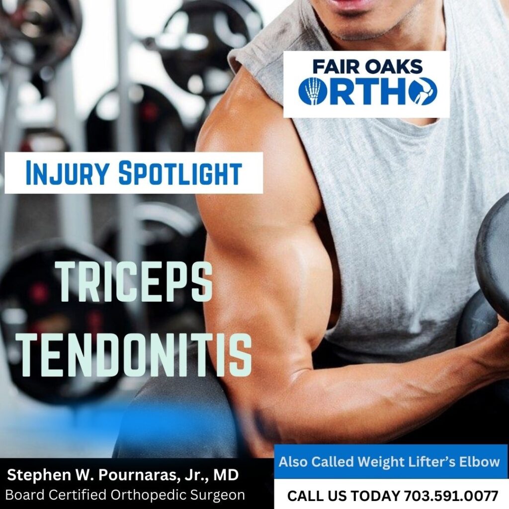 Injury Spotlight TRICEPS TENDONITIS - Fairfax VA